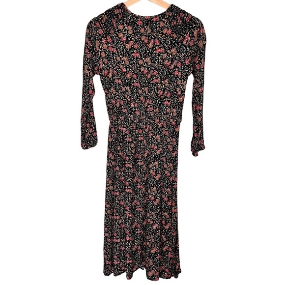Old navy Floral Waist-Defined Midi Dress for Women - Picture 2 of 5